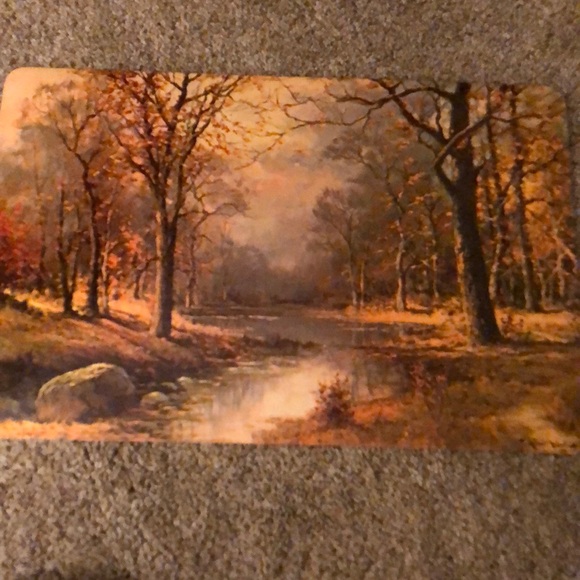 Vintage Robert Wood October Morn cork backed lithograph 17” x 11” - Picture 1 of 7